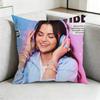 Selena GomezZ  Pop Idol Square DoubleSided printed Pillow Case Bedroom Bedside Pillow Sofa Cushion Cover Gift
