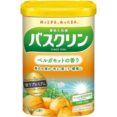 Bathscreen Bergamot Bath Salts 600g, Approx. 30 Uses, Fatigue Recovery Quasi-drug, 1 Pc