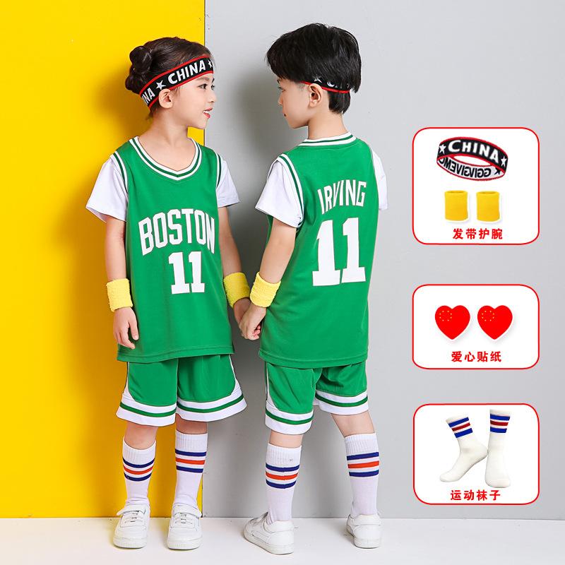 Children's basketball jersey set Boys and girls jerseys Elementary school performance clothing team Kindergarten June 1 training clothing