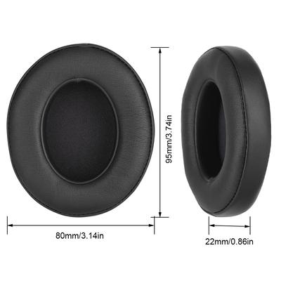 Replacement Ear Pads Protein Leather and Memory Foam Headphone Ear Covers Ear Pad Cushion Replacement for Beats Studio 3.0/2.0
