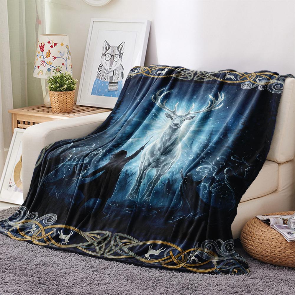 1 Stück Flanelldecke mit Cartoon-Druck, Hohe Qualität, Bequem für alle Jahreszeiten, Heimdekoration, Wärme und Komfort, Perfekt als Weihnachts- oder Geburtstagsgeschenk