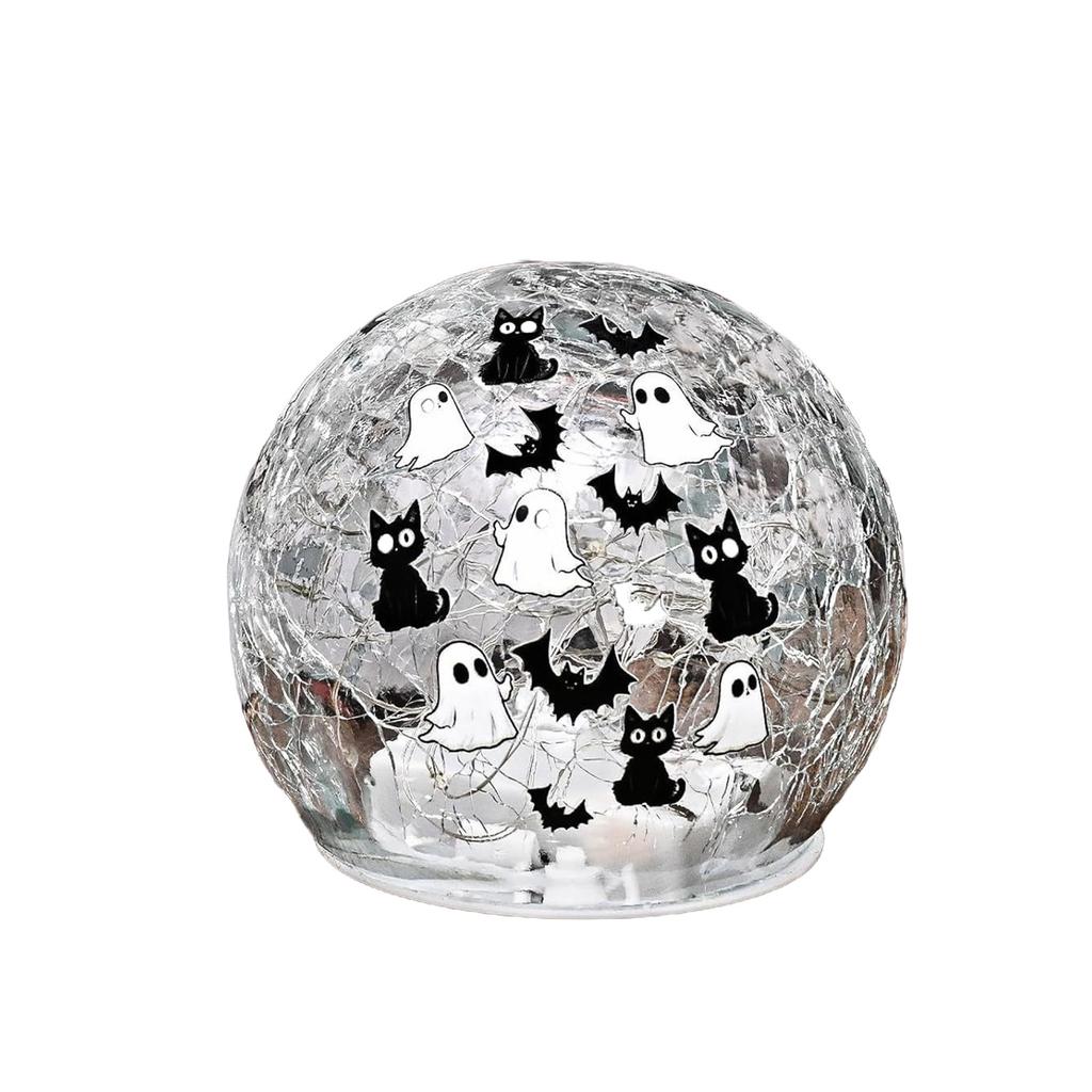 Decoration Cat Ball Light Crack Glass Ball Light, Desktop Ornament