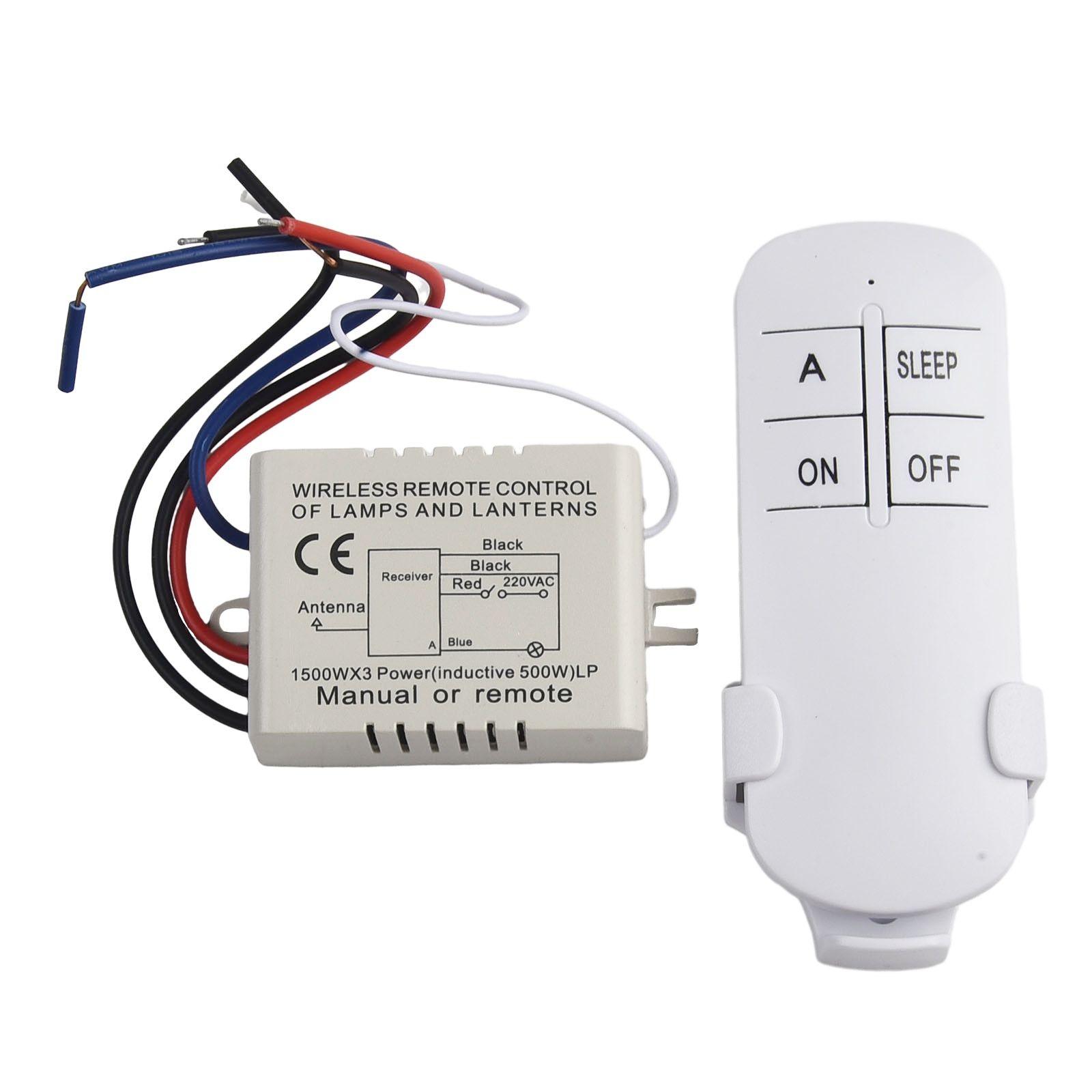

1PCS Перемикач управління 220V ON/OFF Receiver дистанційний перемикач