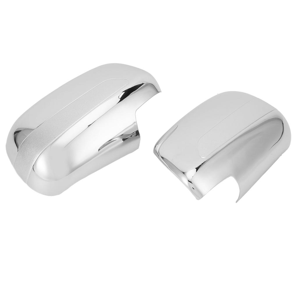 1 Pair Left Right Chrome Door Mirror Cover Rear View Mirror Housing Replacement for RX330 RX350 04‑09