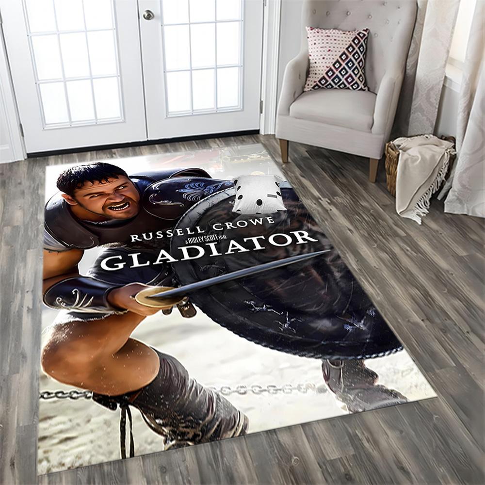 Gladiator Epic Battle Rug for Living Rooms, Bedrooms, Home Décor, and As Gifts.