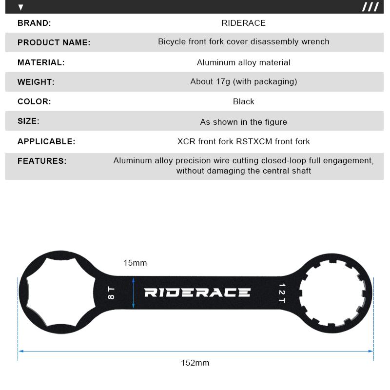 Bicycle Front Fork Repair Tool For SR Suntour XCR/XCT/XCM/RST Aluminium Alloy MTB Bike Suspension Cap Removal Installation Tool