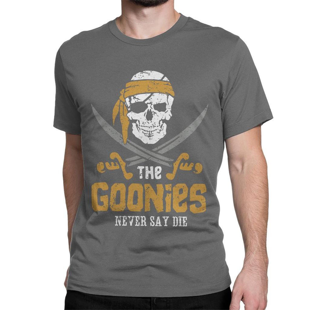The Goonies Skull TV Series T-Shirts for Men Women Funny Pure Cotton Tee Shirt Round Neck Short Sleeve T Shirt Summer Clothing