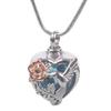 Pet Urn Necklace for Ashes Cremation Heart Charm Necklace Neck Jewelry Supplies for Pet Memorial Jewelry Accessories