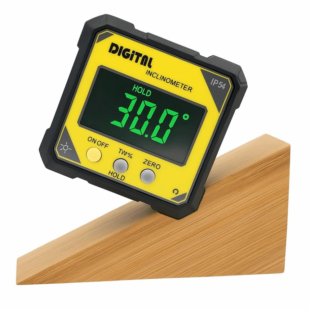 4 Sides Magnet Laser Angle Ruler Rechargeable Level Angle Goniometer Woodworking