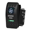 12V/24V Marine Rocker Switch Green LED SPST ON-OFF DPDT ON-OFF-ON Momentary Toggle for 4x4 Off-Road RZR ATV ARB Carling Style