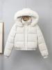 Europe, America and the United States winter new women's fashion short down cotton-padded jacket hooded big fur collar student cotton-padded jacket