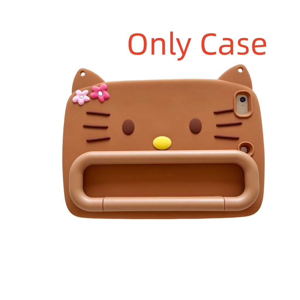 3D Cartoon Flower Cat Holder Tablet Case For Samsung Galaxy Tab A7 Lite 8.7 A9 A11 Plus 11 T290 T295 A 8.0in Soft Silicone Cover For iPad Pro Air