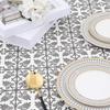 Scratch Proof Baroque Print Elastic Fitted Tablecloth Outdoor Fold Table Cover  Living Room