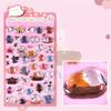 3D Panda Bunny Puffy Stickers Faux Crystal Gem Relief Stickers for Phone Decoration Cute Cartoon Stickers for Kids DIY Crafts