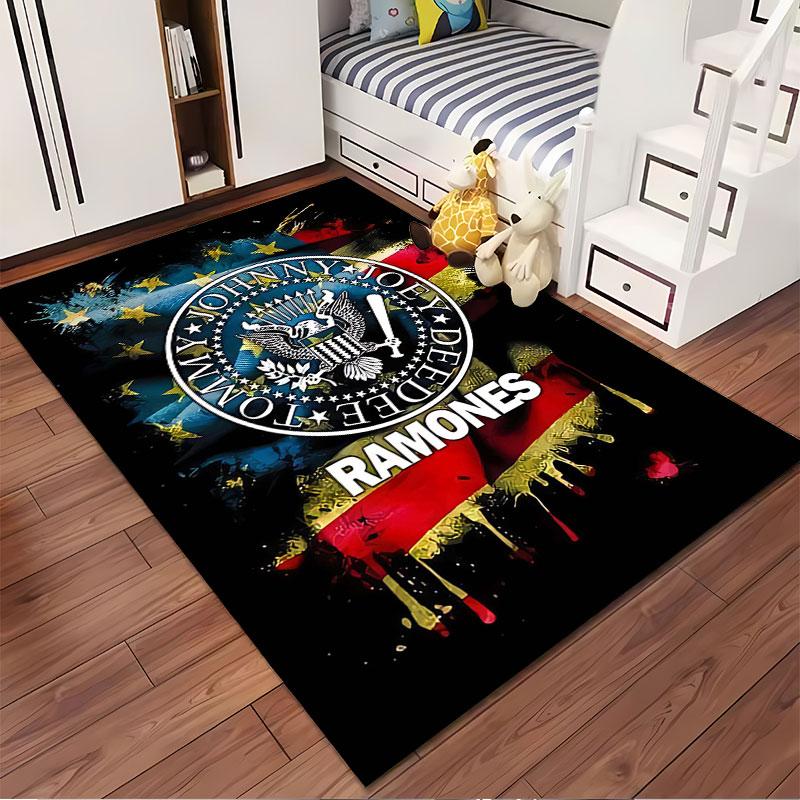 "Ramones USA Flag Style Carpet" suitable as a non-slip mat for the living room or bedroom sofa