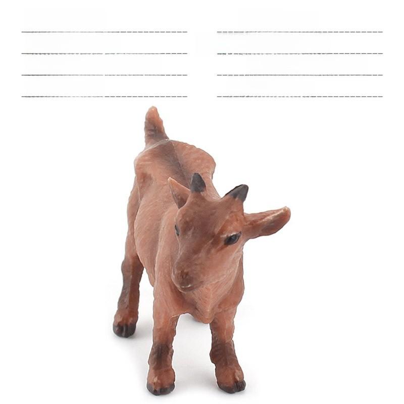 Farm Pvc Model Set With Static Sheep And Goat Figures For Desk Decor And Educational Display