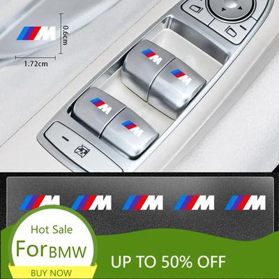 Auto Fensterheber Knopf Aufkleber Lenkrad Embleme Abziehbild Auto Styling Für M3 M4 M5 G42 G30 G20 E90 E90 E93 F10 F07 F34