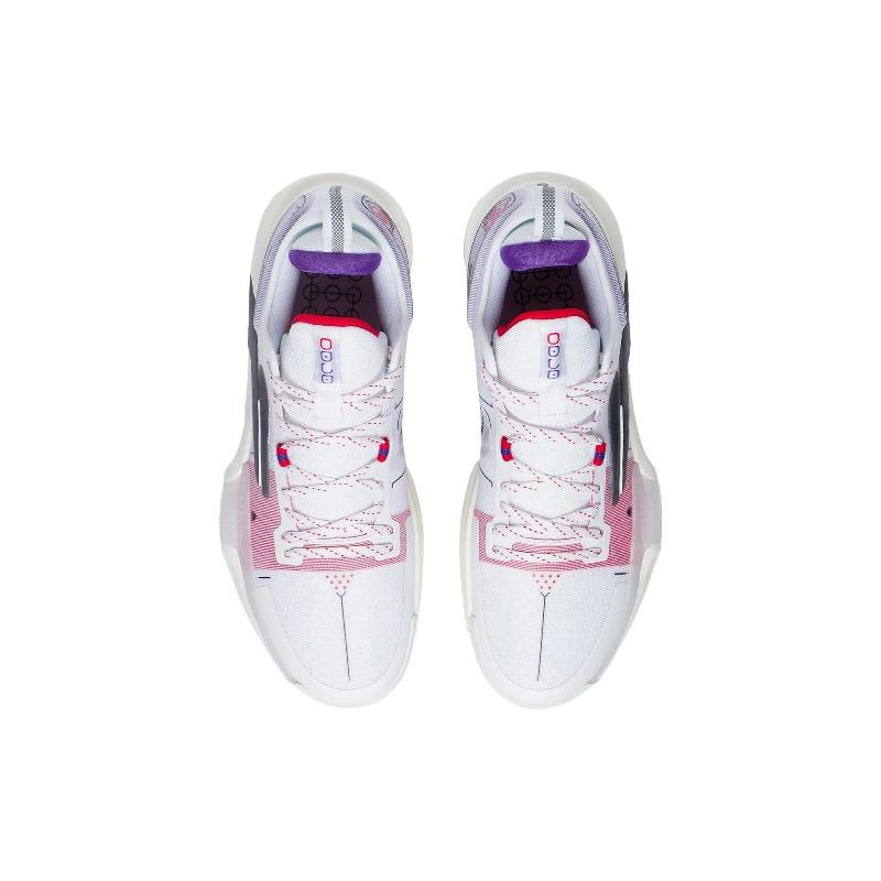 Li-Ning Speed 9 Premium Men's Low Top Basketball Shoes White Purple ABAS071-2