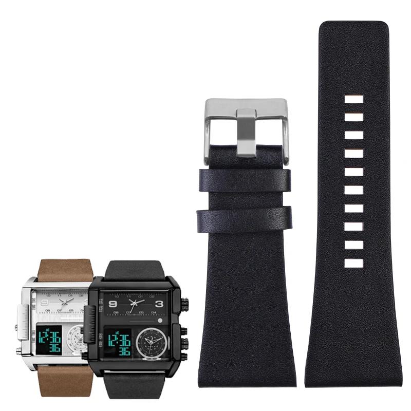 Genuine Leather Wrist Band for Diesel DZ7406 DZ7408 DZ4280 DZ4343 Watch Strap 22mm 24mm 26mm 28mm 30mm 32mm 34mm Men's Bracelet