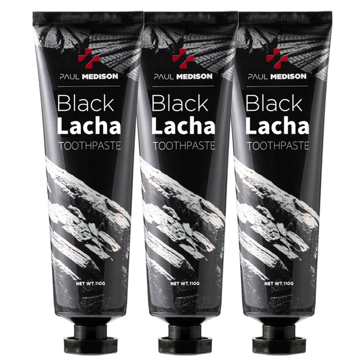 Whitening Black Lacha Toothpaste 110g 3 packs