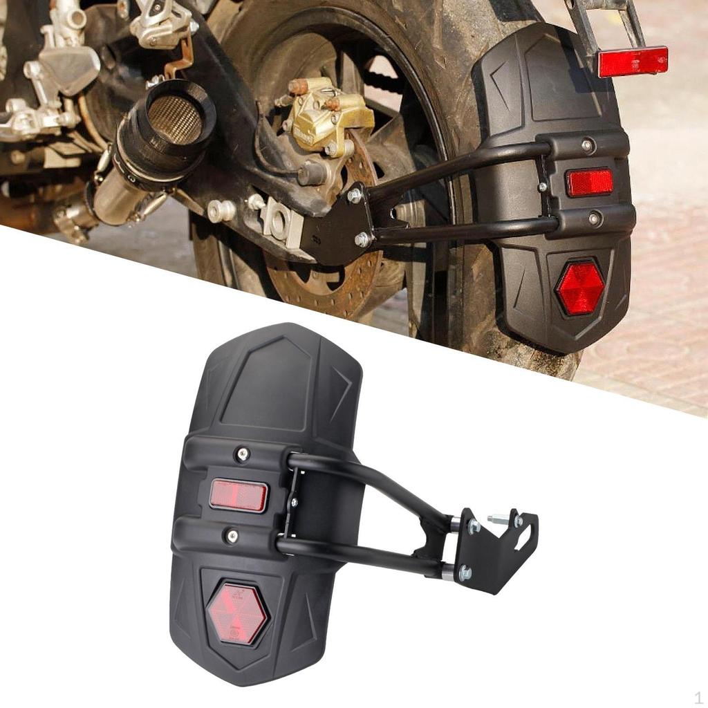 Univerzální motocyklový prodloužený blatník Náhradní příslušenství Černý pro motocykl Náhradní díly s