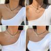 Pendant Chokers Chain Necklace Irregular Shaped Pendant Necklace Alloy Material Party Jewelry for Girls Women Gifts