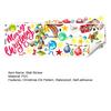 2 Sheets/Set Christmas Elk Wall Sticker Waterproof PVC Self-adhesive Home Office