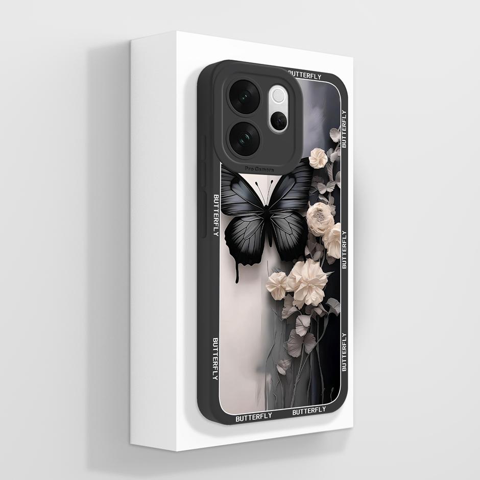For VivoV70 V70Elite V70FE Case Love Heart Flower Dustproof Drop-Resistant Minimalist Protector For Vivo V70 FE Elite Capinha