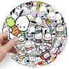 Pacha Dog Graffiti Cute Cartoon Stickers: 50 Waterproof Sheets for DIY Phone Case & Luggage