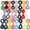 10yards/lot Genuine Leather Cord Dia 1/1.5/2/3mm Colored Round Leather Rope For DIY Bracelet Necklace Jewelry Making Accessories