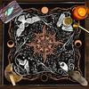 Bird Moon Pattern Astrology Tablecloth Tarots Divinations Tablecloth Altars Cloth Divinations Board Game Accessory