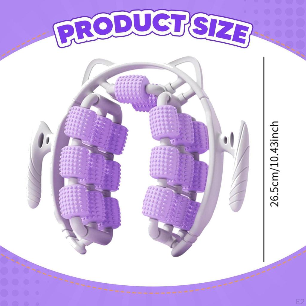 Massage Roller Circular Leg Clamp 20 Wheels Body Sculpting Portable Tool Muscle