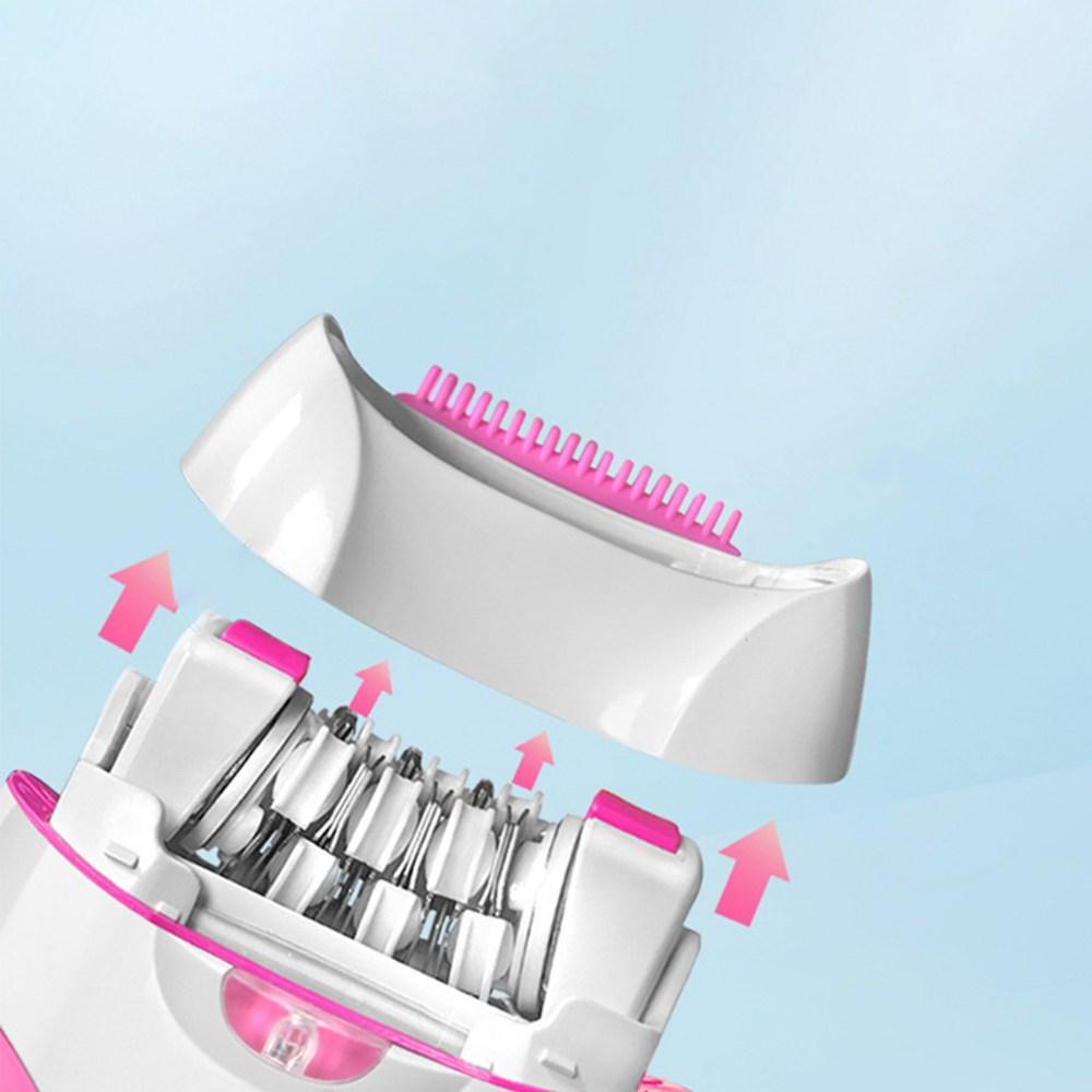 Routop elektrisk epilator, hårtrimmer, snabb rotation, hårborttagning, kan användas på hela kroppen, 2 lägen, USB-uppladdningsbar