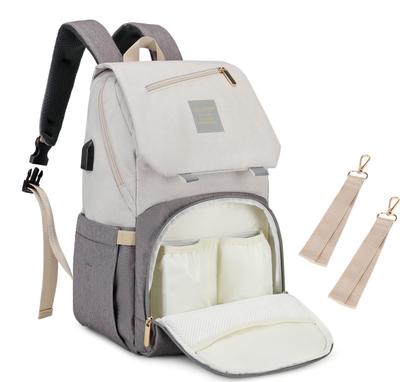 Santie 2025 Large Capacity Mother's Backpack with 17 Pockets, Multifunctional, Lightweight, and Perfect for Outings (Premium Model, Light GrayGray)