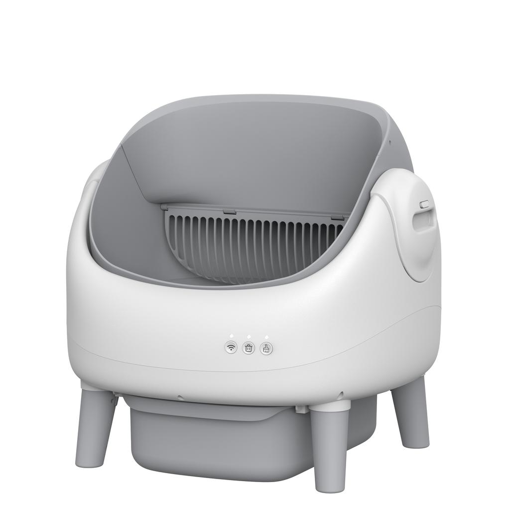 Self Cleaning Litter Box Automatic Cat Litter Box with Open-Top Design APP Control Dual Safety Sensors Suitable for Multi-cats