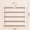 Foldable Multi-Tier Trouser Rack Wardrobe Storage Organizer Space Saving Hanger For Home Bedroom Closet And Retail Display