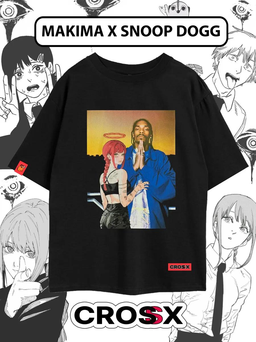 Black cotton oversized long printed T-shirt 2XL