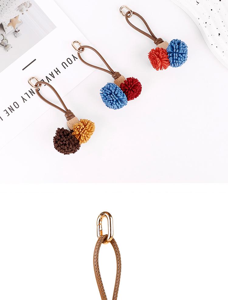 Zhang Yuanying Bayberry Ball Charm - Handmade Woven Bag and Shoe Ornament Keychain