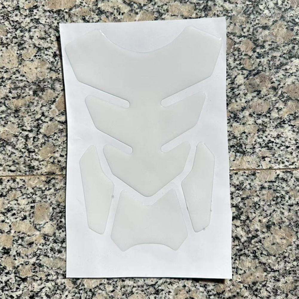 Transparent Motorcycle Oil Tank Decal Fishbone Type Thickened Waterproof Sticke Durable Emblem for Motorcycle Riders