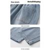 JEEP SPIRIT Men's American Style Loose Fit Wide-Leg Jeans
