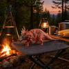 PLA Maisgabel Dinosauriergabel, mit langlebigen Griffen und Edelstahlstiften, Neuartige Hitzeschutzhalter, für Grill-Picknick-Partys Zinken