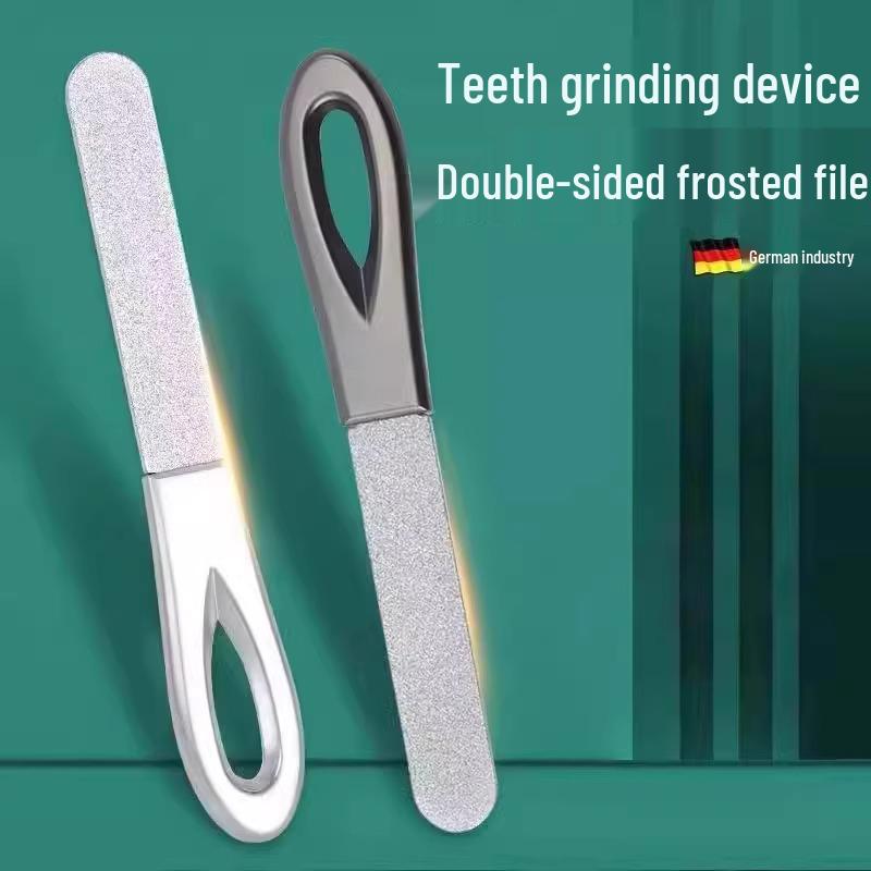 German Stainless Steel Double-Sided Nail File for Grinding and Shaping