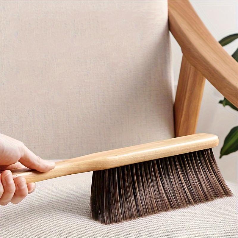 2/1pcs Wooden Handle Dusting Brush with Soft Bristles for Interior Furniture, Sofa, and Vehicle Upholstery Cleaning