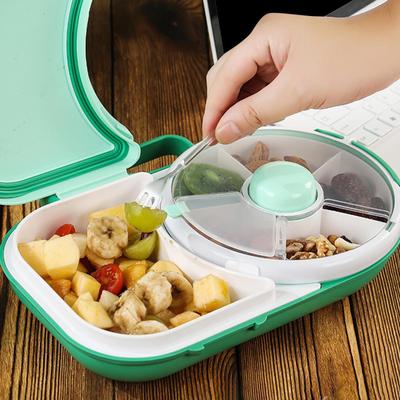 Lunchbox z uszczelnianymi przegródkami dla organizacji