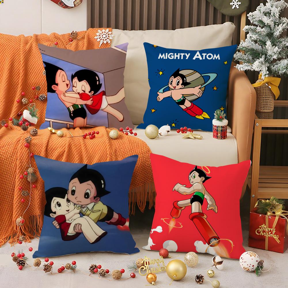Anime A-Astro B-Boy Pillow Case Silky Elegant Comfort Sofa Bed Invisible Zipper
