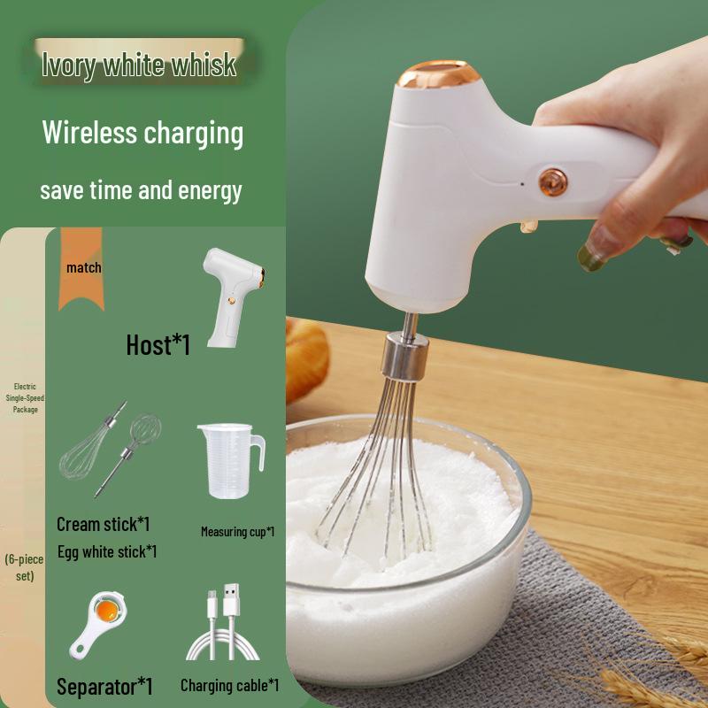 Rechargeable Electric Egg Beater & Automatic Whisk Mixer for Baking