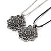 Pretty Yoga Mandala Pendant Necklace Tibetan Buddhist All-match Gift for Mothers