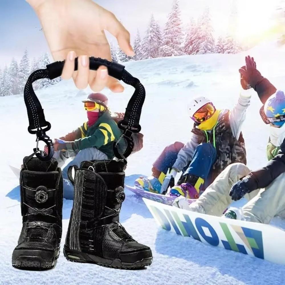 Adjustable Ski Boot Strap Nylon Roller Skate Shoe Lifter Ice Skates Carrying Straps Winter Sport Ski Boot Carrier Straps