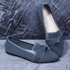 Slim Pointed Head Large Size Flat Single Shoes Female 2025 Fashion Fly Weaving A Footstool Bow Casual Breathable Single Shoes