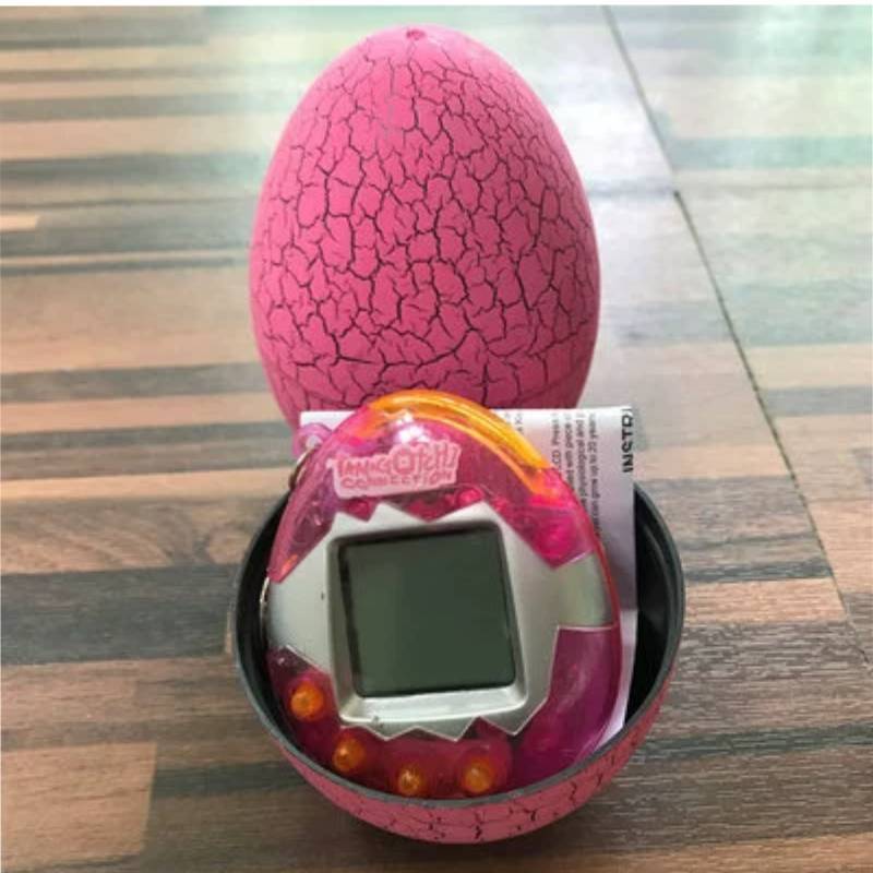 Cracked Egg Pack Electronic Pet Toy Retro Game Console Nostalgic Gift Keychain